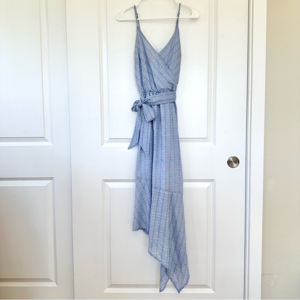 Universal Thread Light Blue Asymmetrical Dress - image 3